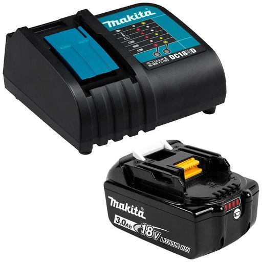 Makita 198399 6 18V Li Ion DC18SD Charger and BL1830B L 3.0Ah Battery with Gauge Combo