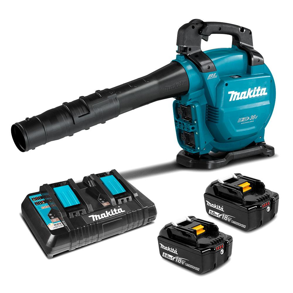 Makita DUB363PT2V 36V 18V x 2 5.0Ah Li ion Cordless Brushless Blower Vacuum Combo Kit