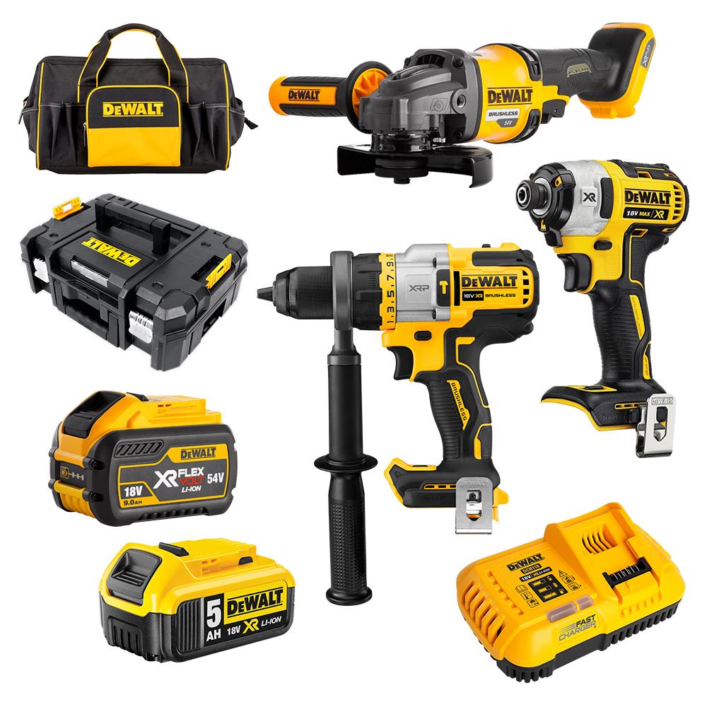 DeWalt DCZ341P1X1T XE 18V 54V 9.0Ah 5.0Ah FlexVolt XR Li Ion Cordless Brushless 3pce Combo Kit