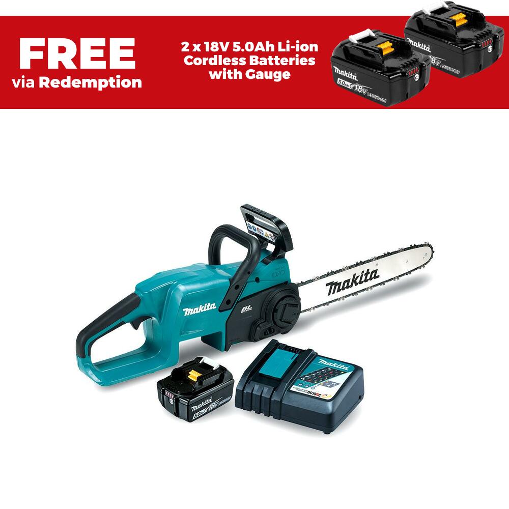 Makita DUC407RTX2 18V Li-ion Cordless Brushless 400mm (16