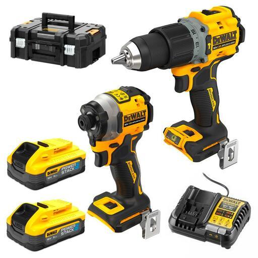 DeWalt DCK2050H2T XE 18V 5.0Ah XR Li ion Cordless Brushless 2pce PowerStack Combo Kit