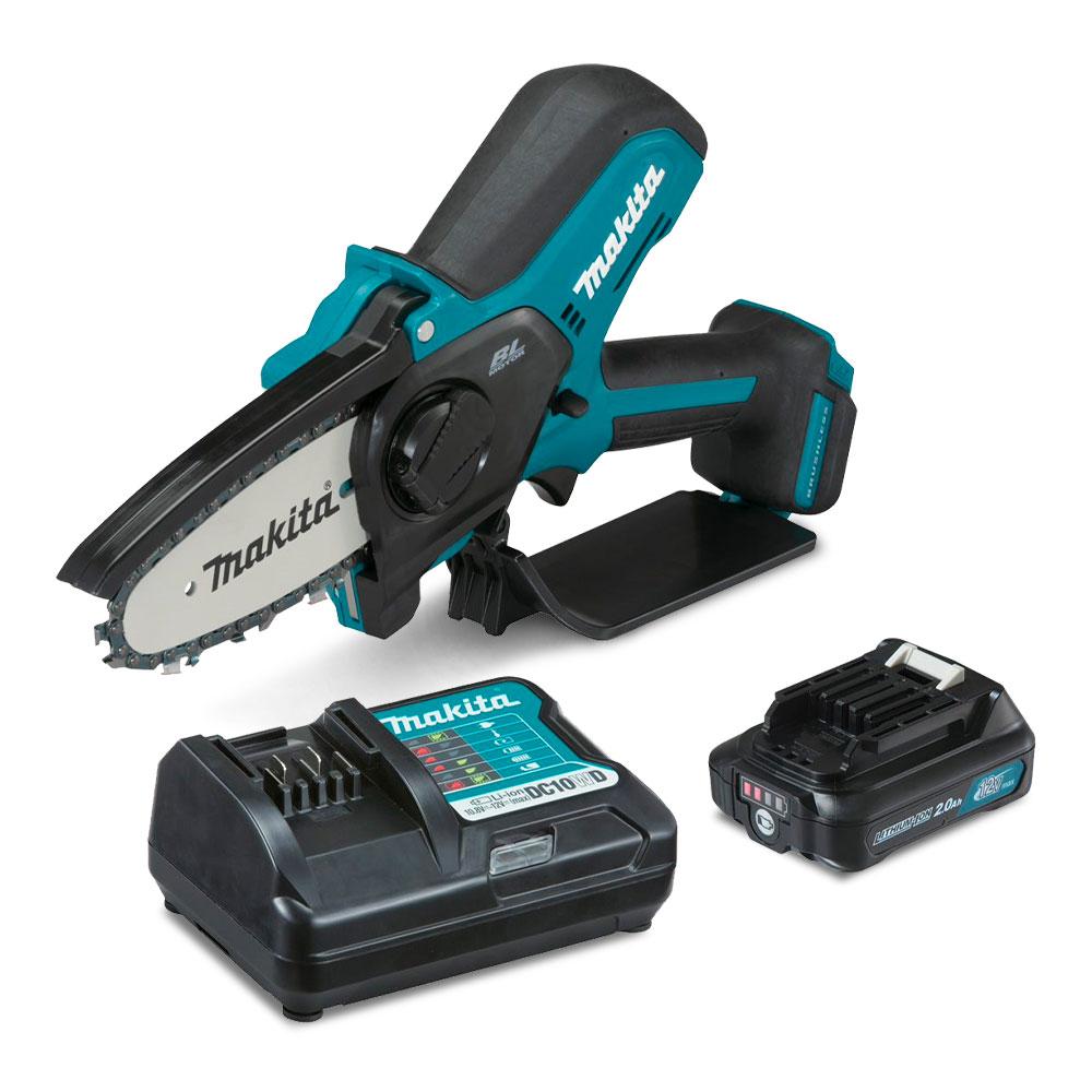 Makita UC100DWA 12V Max 2.0Ah Li ion Cordless Brushless 100mm 4 Pruning Saw Combo Kit