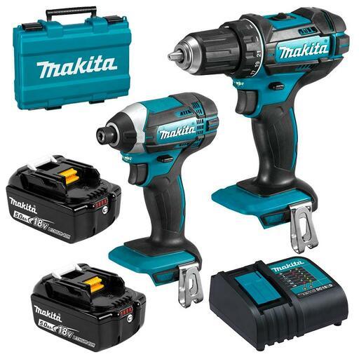 Makita DLX2131T 18V 5.0Ah Li ion Cordless 2pce Combo Kit