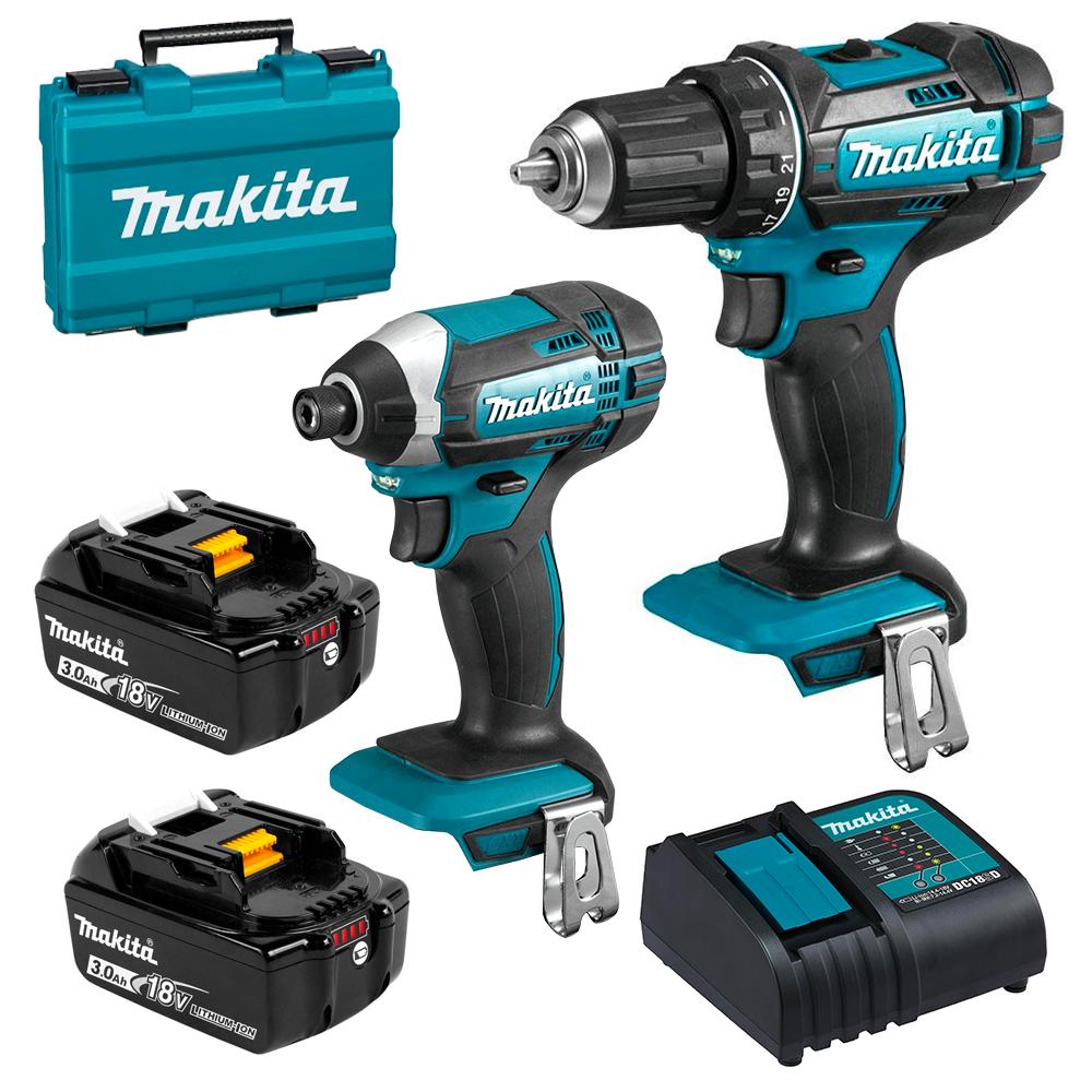 Makita DLX2127X 18V 3.0Ah Li ion Cordless 2pce Combo Kit