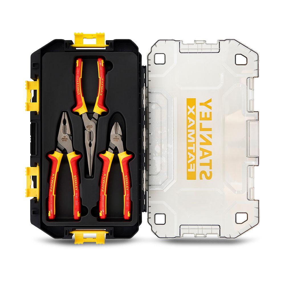 Stanley 84-011-S 3pce FatMax VDE 1000V Pliers Set