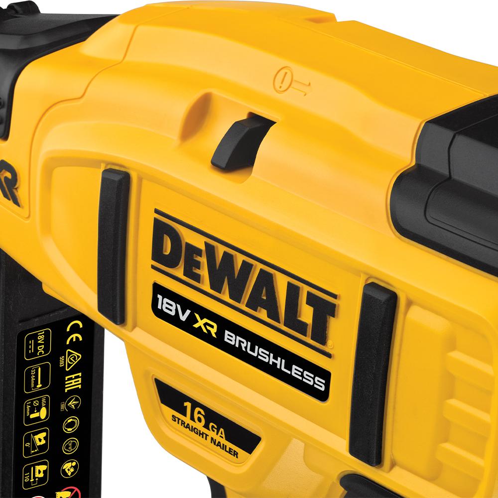 DeWalt DCN661N XE 18V XR Li ion Cordless Brushless Straight 16GA Finish Nailer Skin Only