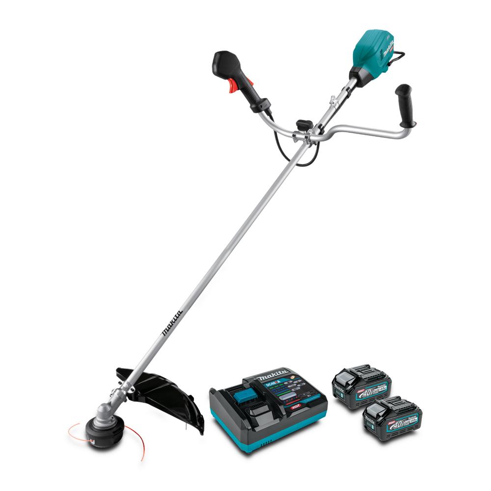 Makita UR006GM201 40Vmax XGT 4.0Ah Cordless Brushless Line Trimmer Bike Handle Combo Kit