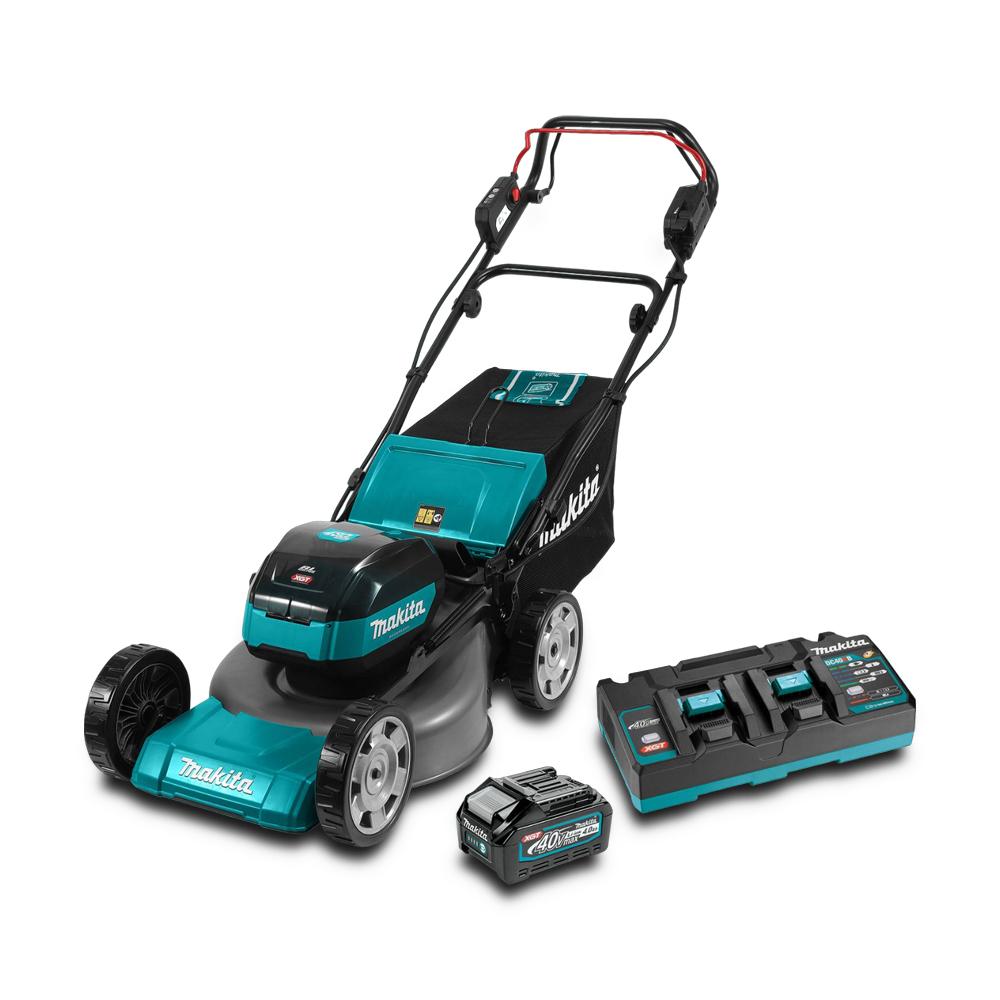 Makita LM001GM101 40Vmax XGT 4.0Ah Cordless Brushless 480mm 18 Self Propelled Lawn mower Combo Kit