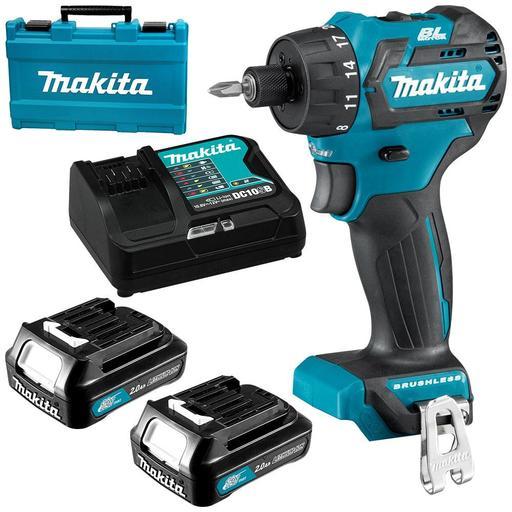 Makita DF032DSAE 12V Max 2.0Ah Li ion CXT Cordless Brushless Driver Drill Combo Kit