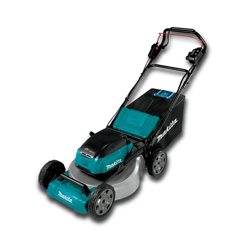 Makita DLM465PT2 36V 18Vx2 LXT 5.0Ah Li ion Cordless Brushless 460mm 18 Metal Deck Self Propelled Lawn Mower Combo Kit