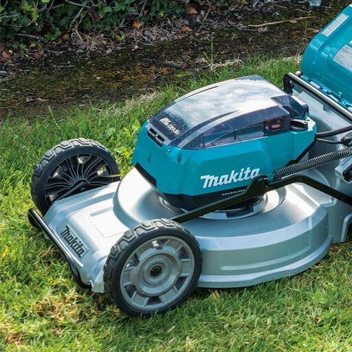 Makita lawn mower with roller discount