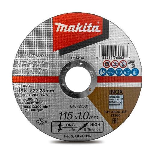 Makita E 03034 25 25 Pack 115mm 4 1 2 INOX Metal Stainless Cut Off Disc