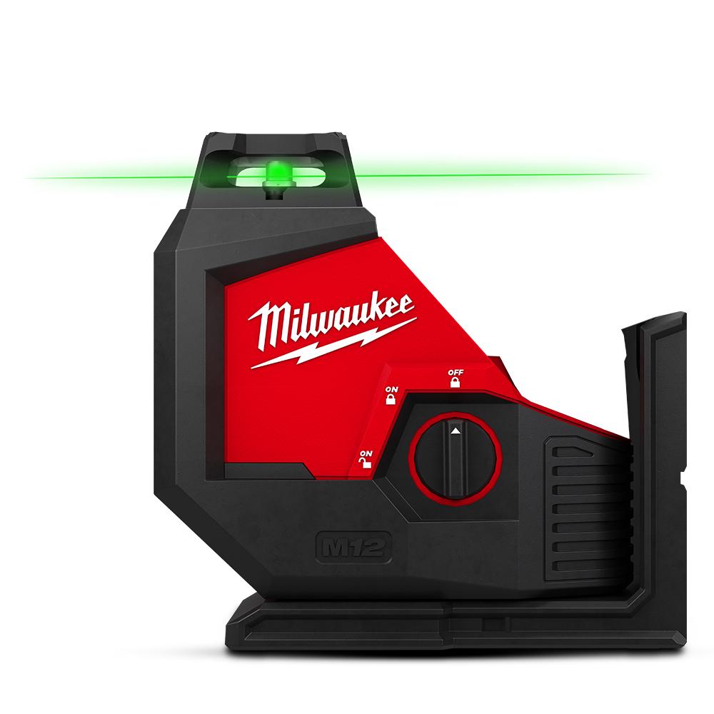 Milwaukee M12SPL0C 12V Li ion Cordless 360 Green Beam Single Plane Laser Skin Only