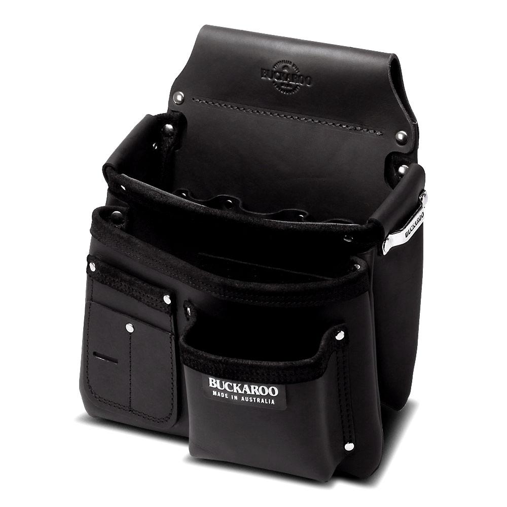 Buckaroo BB1 Black Leather Bespoke Multi-Function Nail Bag