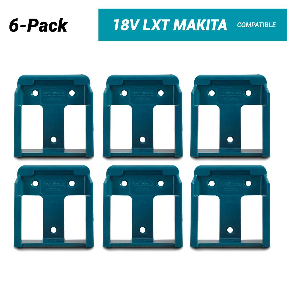 StealthMounts BM BMMK18BLU6 18V Makita LXT 6 Pack Blue Battery Mounts