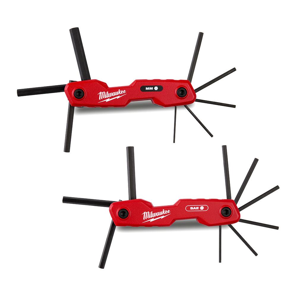 Milwaukee 48222183 17pce Metric/SAE Folding Hex Key Set