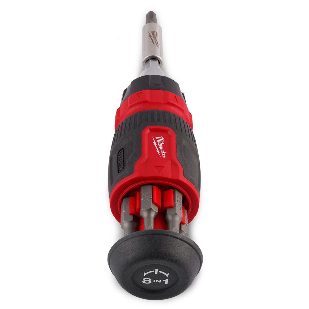 Milwaukee 48222913 8-in-1 Ratcheting Compact Multi-Bit Screwdriver