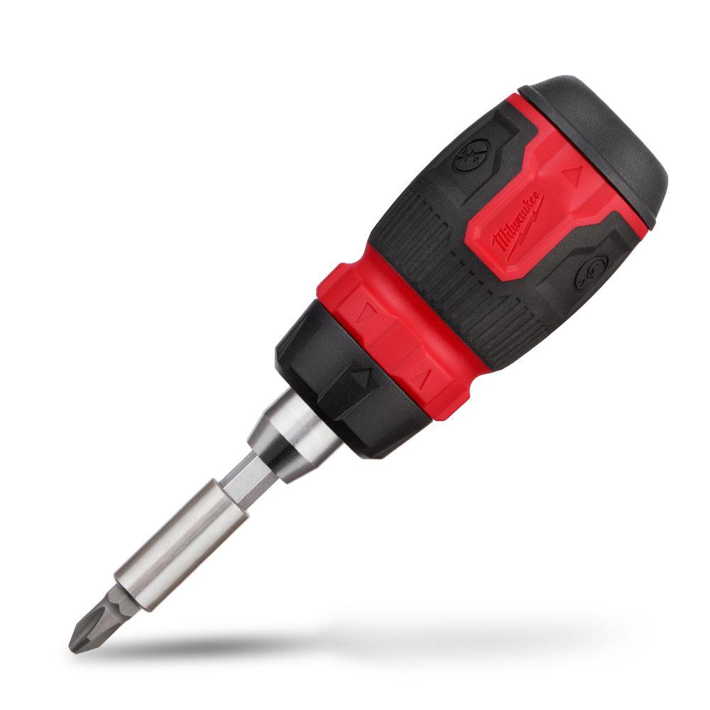 Milwaukee 48222913 8 in 1 Ratcheting Compact Multi Bit Screwdriver