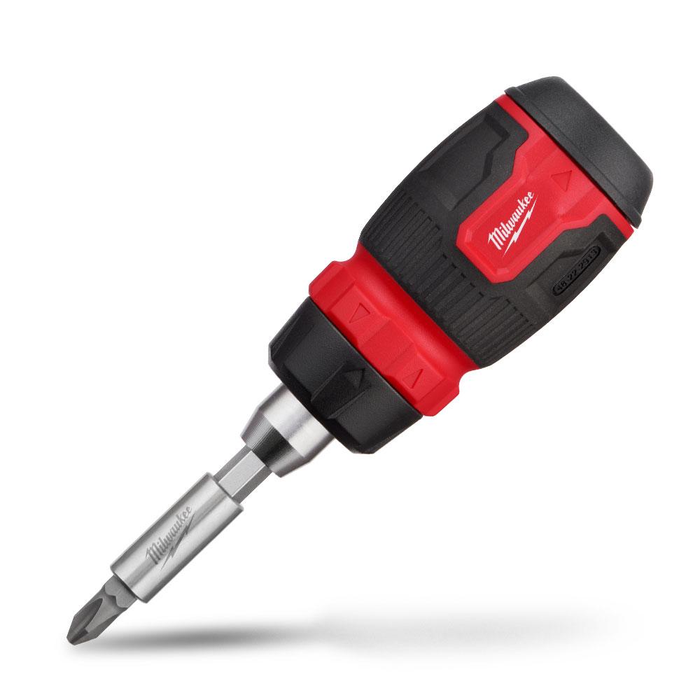 Milwaukee 48222913 8 in 1 Ratcheting Compact Multi Bit Screwdriver