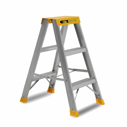 Rhino SM003 PRO Pro Lite 3 Step Double Sided Aluminium Ladder