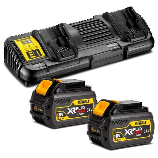 DeWalt DCB132T2 XE 18V 54V Flexvolt Battery Dual Port Charger 6.0Ah Batteries DCB546 XE
