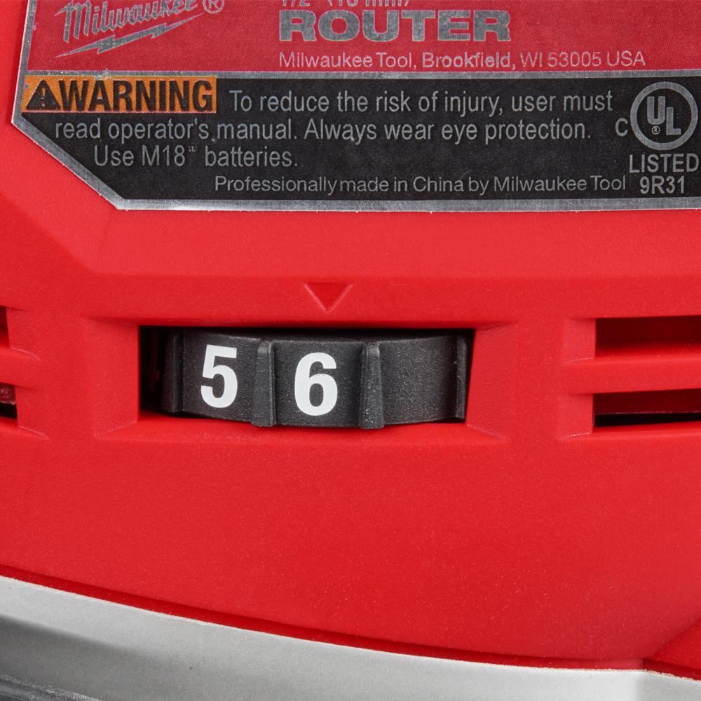 Milwaukee M18FR120B 18V Li ion Cordless Fuel 1 2 Router Skin Only