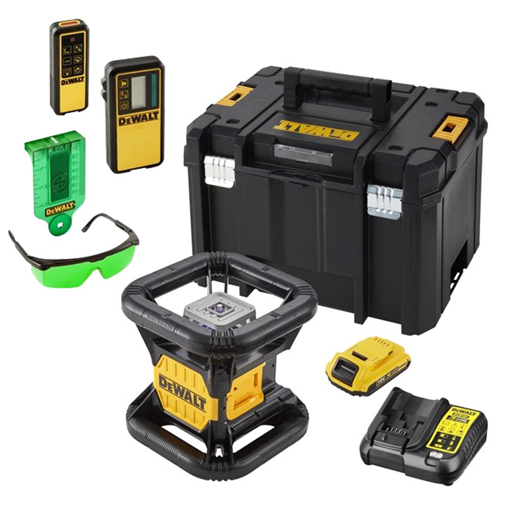DeWalt DCE079D1G XE 18V Green Rotary Laser Level Kit