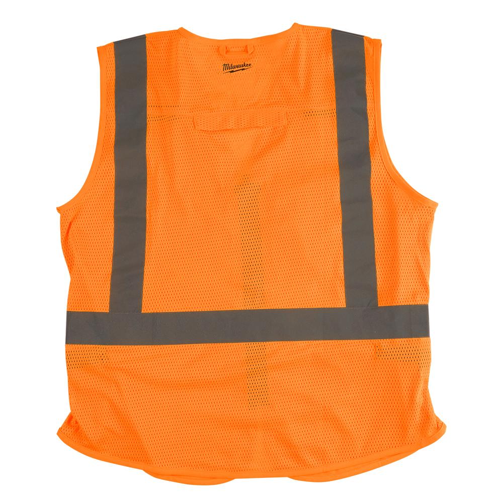 Milwaukee 4873503 High Visibility Orange Safety Vest