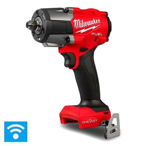 Milwaukee M18ONEFMTIW2PC120 18V Li ion Cordless Fuel ONE KEY 1 2 Controlled Mid Torque Impact Wrench with Pin Detent Skin Only