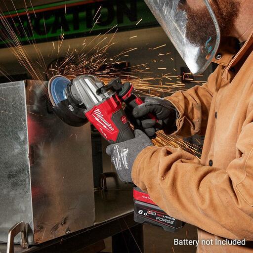 Milwaukee M18FSAGES1250 18V Li ion Cordless Fuel ONE KEY 125mm 5 Dual Trigger Braking Angle Grinder With Deadman Paddle Switch Skin Only