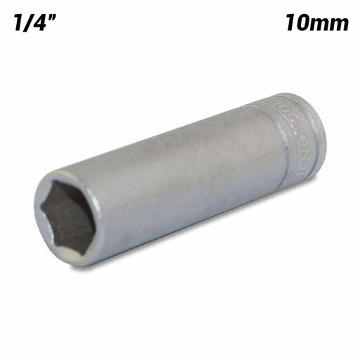 Teng 3/8in Drive 10mm Hexagon Metric Socket Deep Satin Finish
