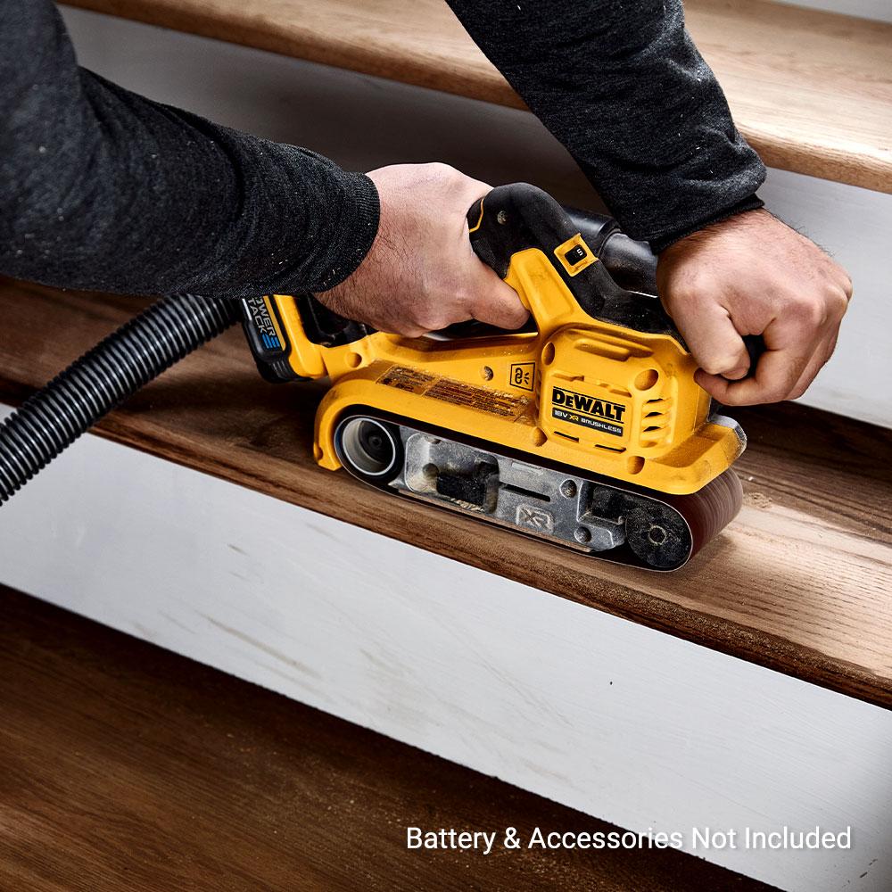 DeWalt DCW220N XJ 18V XR Li ion Cordless Brushless 533mm 21 Belt Sander Skin Only