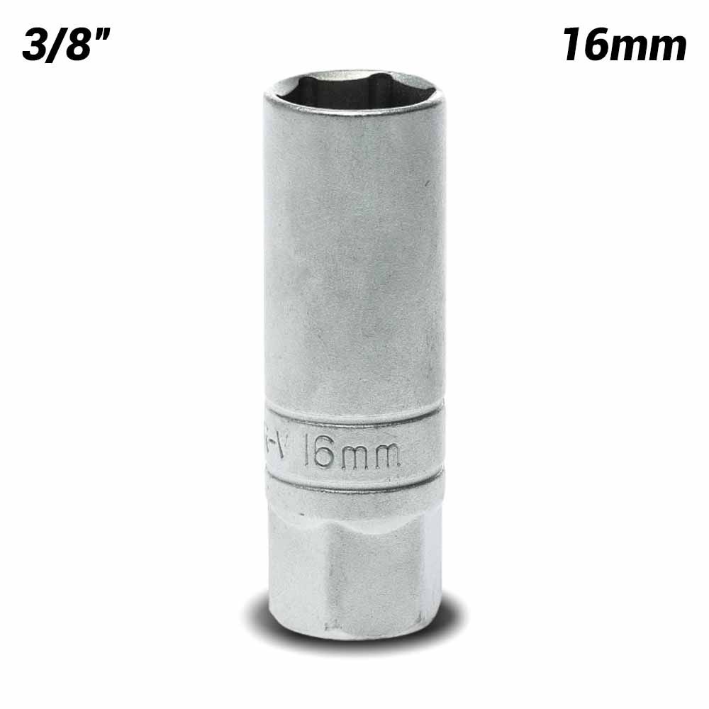 Teng Tools Stecknuss 16 Mm, 1/2" Antrieb – Bi-Hex, Chrom-Vanadium-Stahl, 38 Mm Länge, Für Erhöhtes Drehmoment