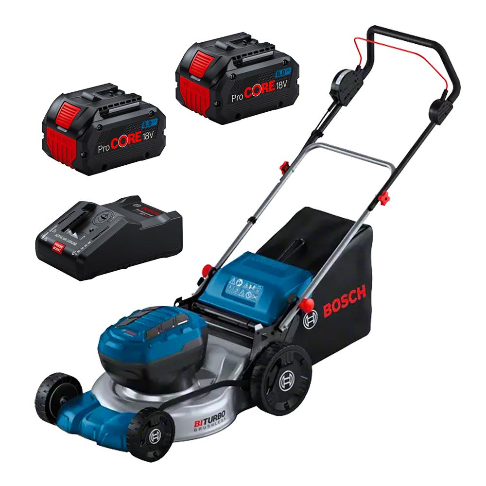 Bosch GRA 18V 2 46 0.615.992.63S 18V x 2 8.0Ah Li ion Cordless Brushless 460mm 18 Lawnmower Combo Kit