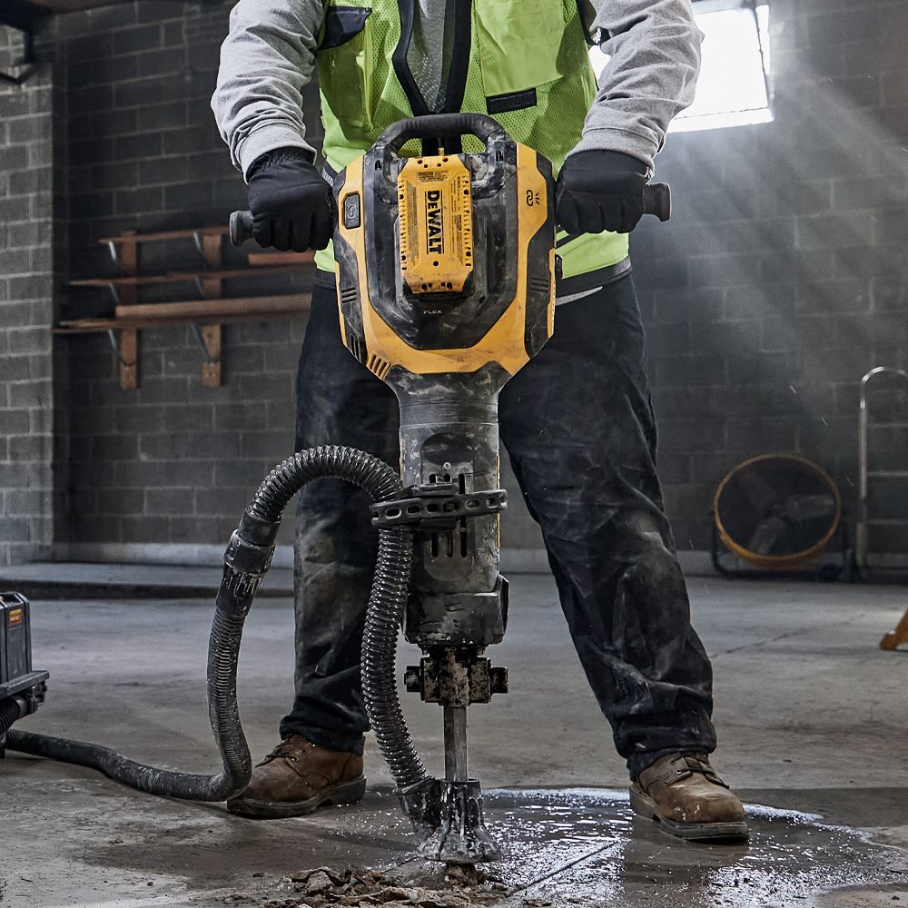 DeWalt DCH966Z2 XE 54V FlexVolt XR 15.0Ah Li ion Cordless Brushless 15kg 28mm HEX Demolition Jack Hammer Combo Kit