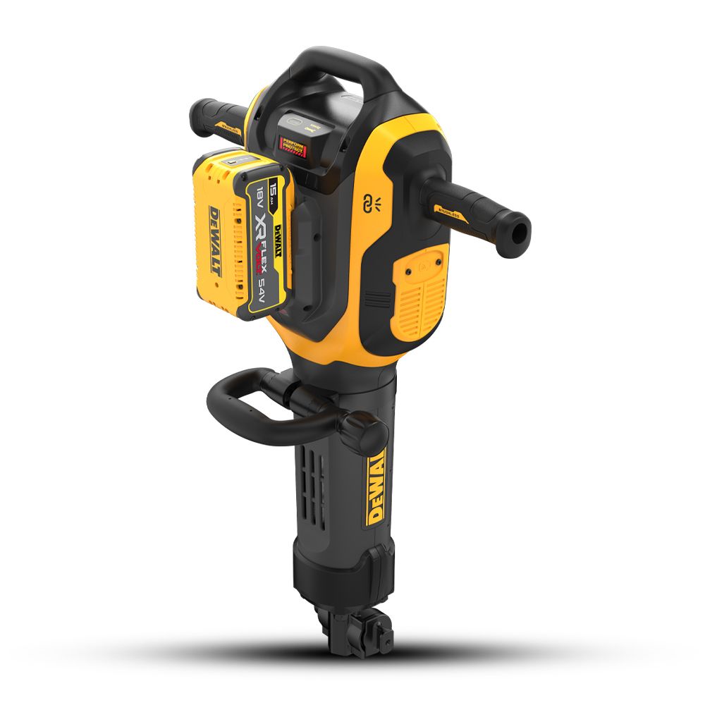 DeWalt DCH966Z2 XE 54V FlexVolt XR 15.0Ah Li ion Cordless Brushless 15kg 28mm HEX Demolition Jack Hammer Combo Kit