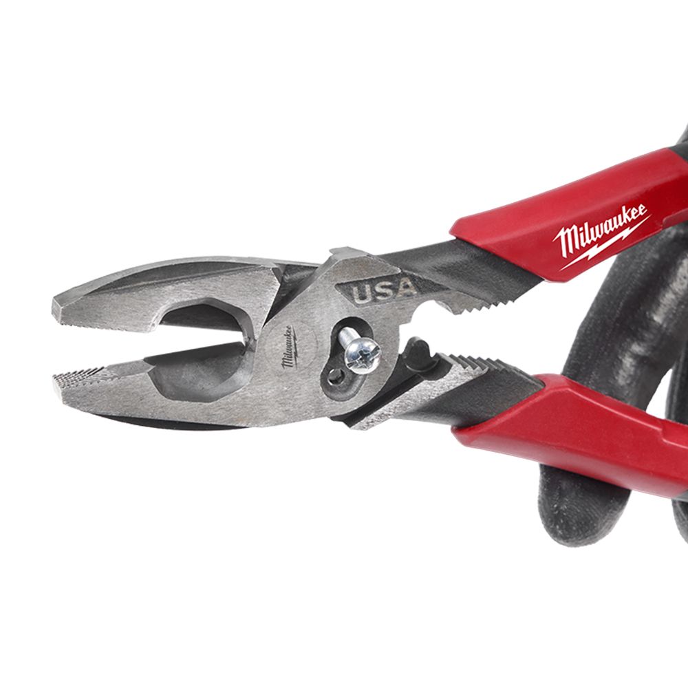 Milwaukee MT550C 228mm 9 Linemans Plier with Crimper MADE IN USA