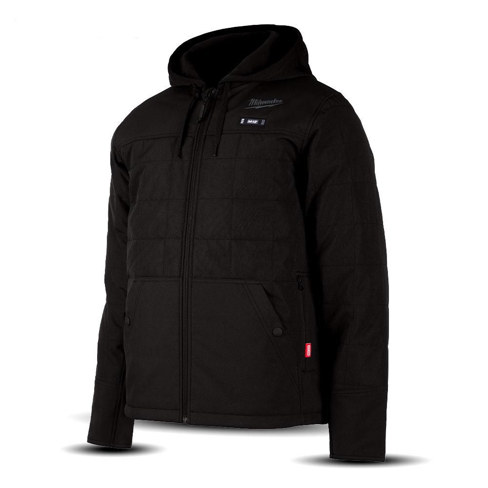 Milwaukee M12HPJBLACK20 12V Li ion Cordless AXIS Black Heated Jacket Skin Only