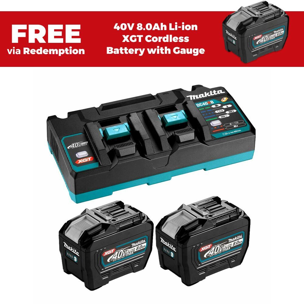 Makita 1913Y8-9 40V Max XGT Li-ion Battery and Charger