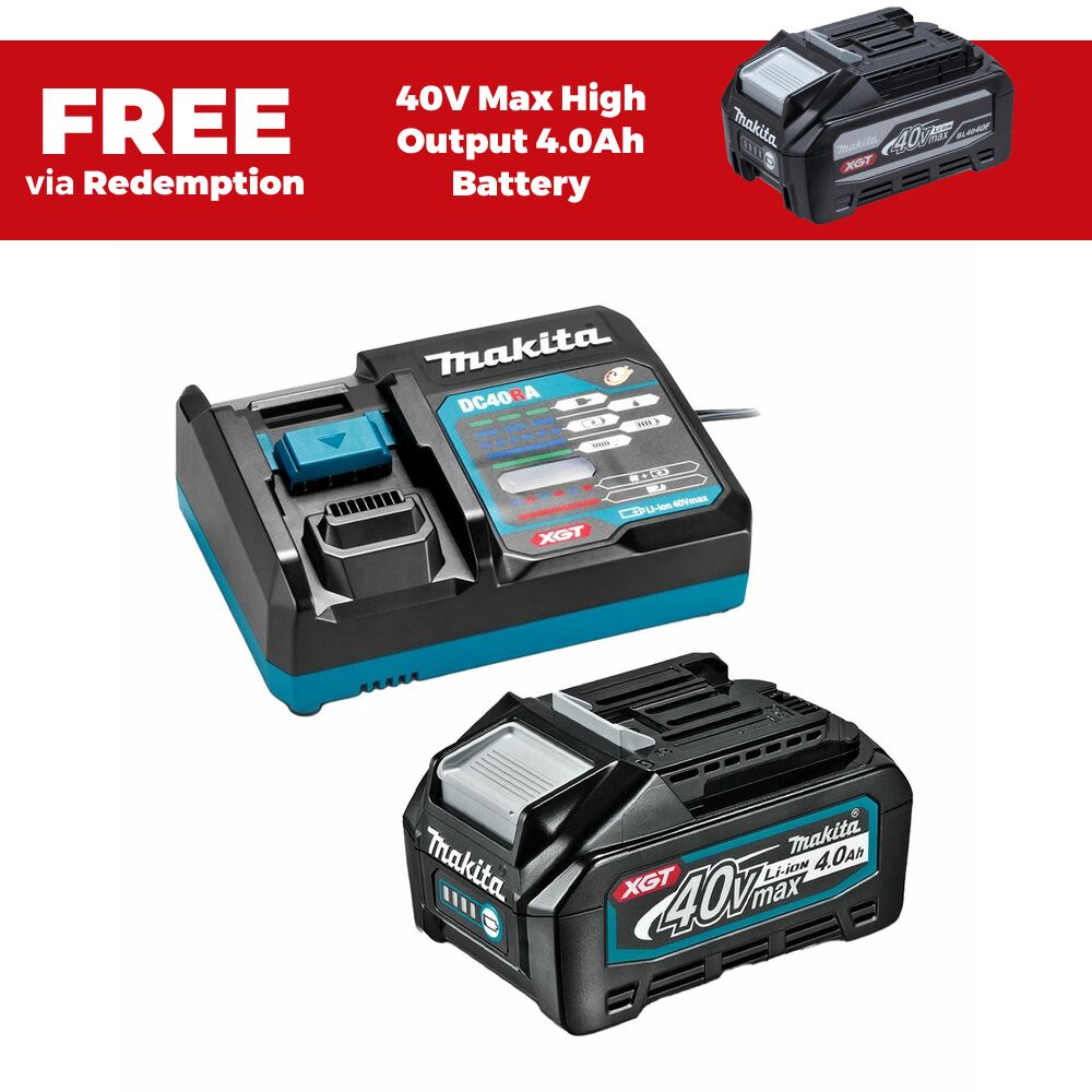 Makita 191J68-8 40V Max XGT Battery and Charger Starter Pack