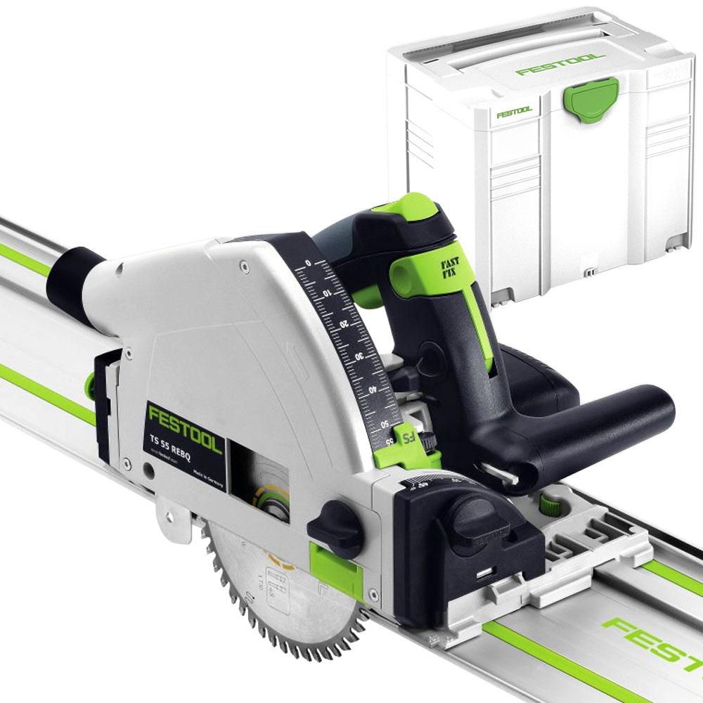 Festool TS55 REBQ Plus FS 561655 1200W 160mm 6.2 Plunge Cut Circular Saw with Guide Rail