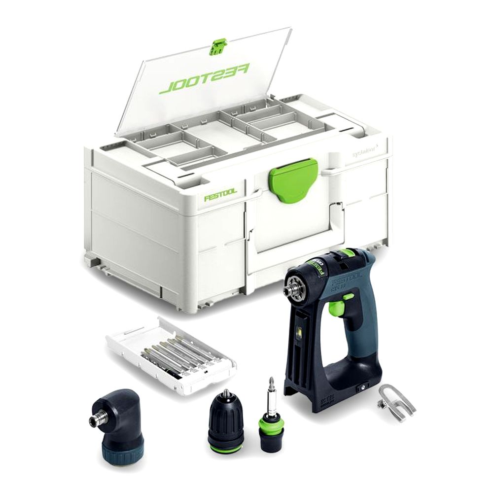 Festool CXS Li 18 Basic Set 577333 18V Li ion Cordless Brushless Compact 2 Speed Drill With Systainer Skin Only