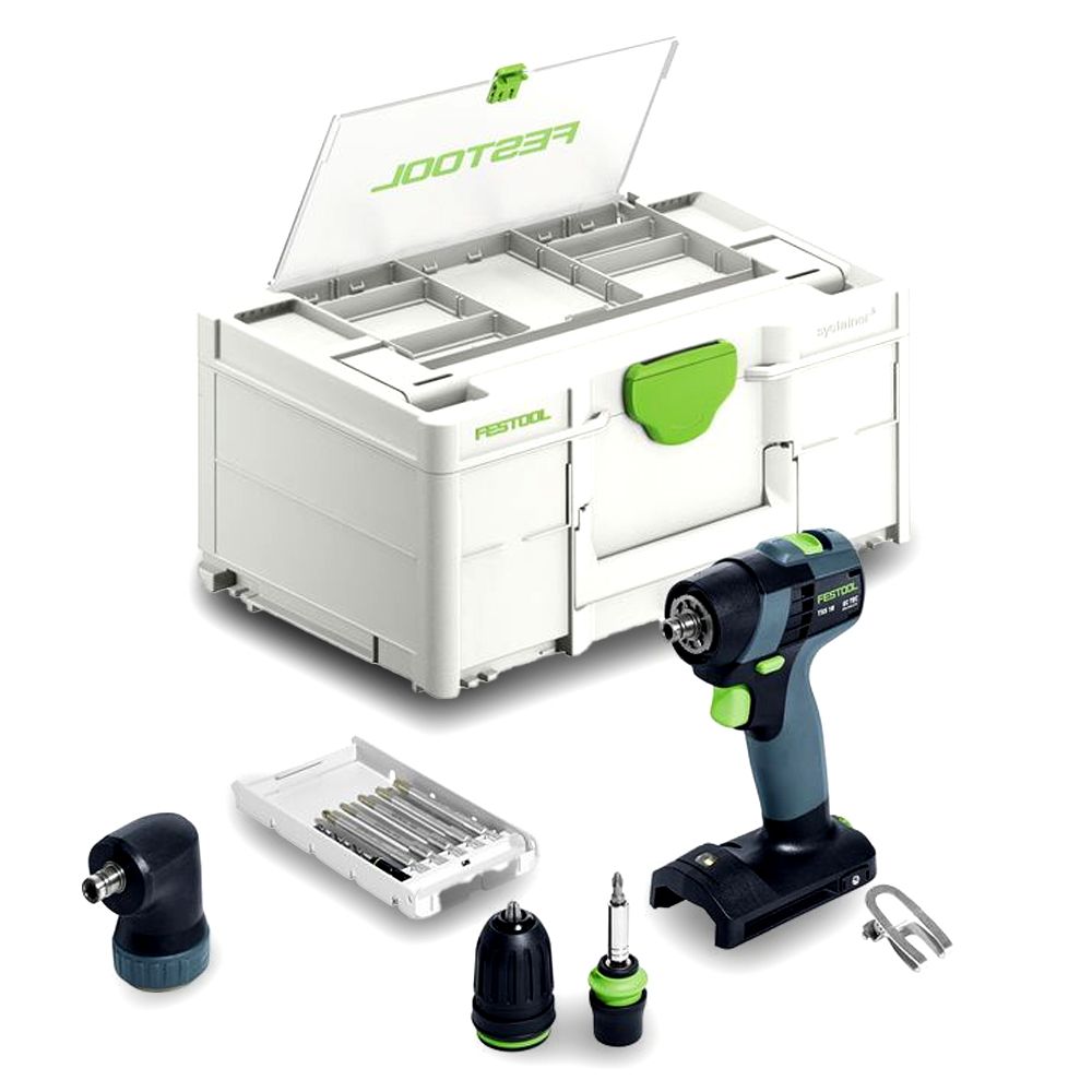 Festool TXS Li 18 Basic Set 577335 18V Li ion Cordless Brushless Drill Driver With Systainer Skin Only