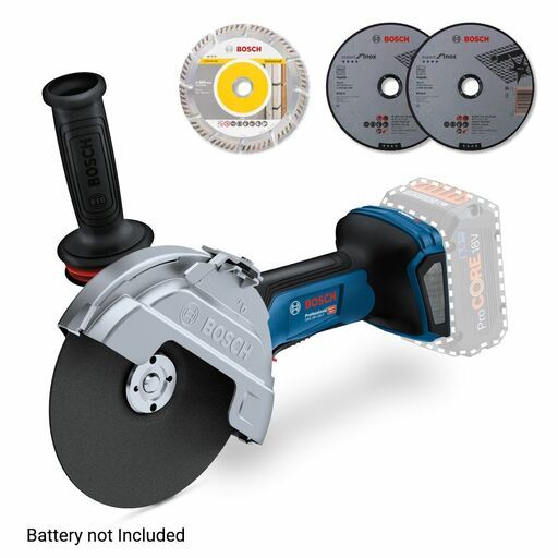 Bosch GWS 18V 180 P 0.601.9H6.L01 18V 180mm 7 Li ion Cordless Brushless BITURBO Brushless Angle Grinder Skin Only