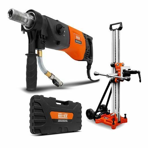 Bayer BAYRSKCY200F BCD2300 2300W 180mm Handheld Diamond Core Drill With 200mm Diamond Core Drill Rig Stand