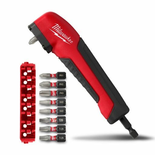 2PCS Right Angle Attachment Electric Screwdriver Repair 90 Degree Corner Device Screwdriver Socket Adapter Drill Bit Corner Adapter