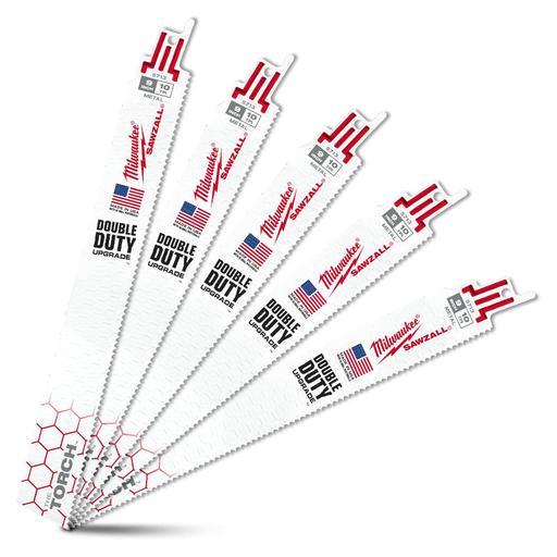 Milwaukee Säbelsägeblatt THE TORCH™ – 230 Mm, 10 TPI, Ice Hardener, 5 Stück Im Set