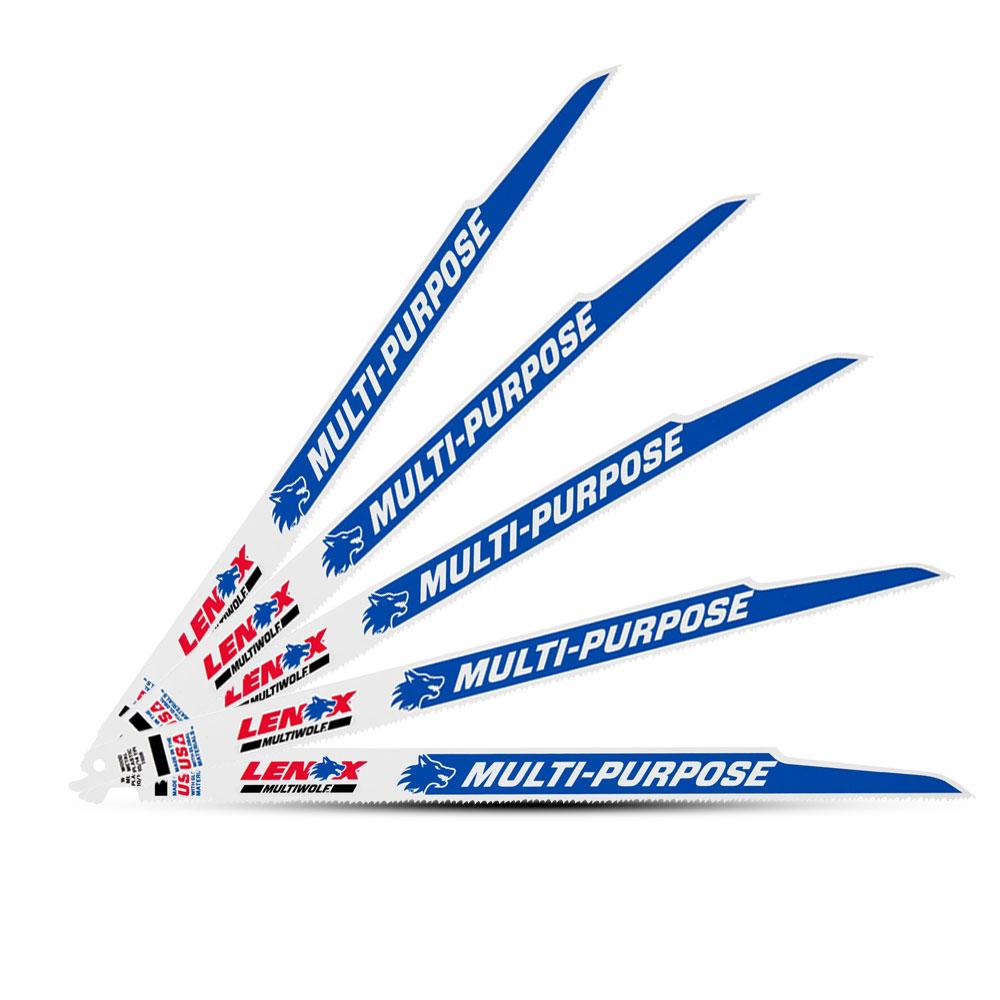 Lenox 20583110R 300mm 10 14TPI All Purpose Bi Metal Reciprocating Saw Blade 5 Pack