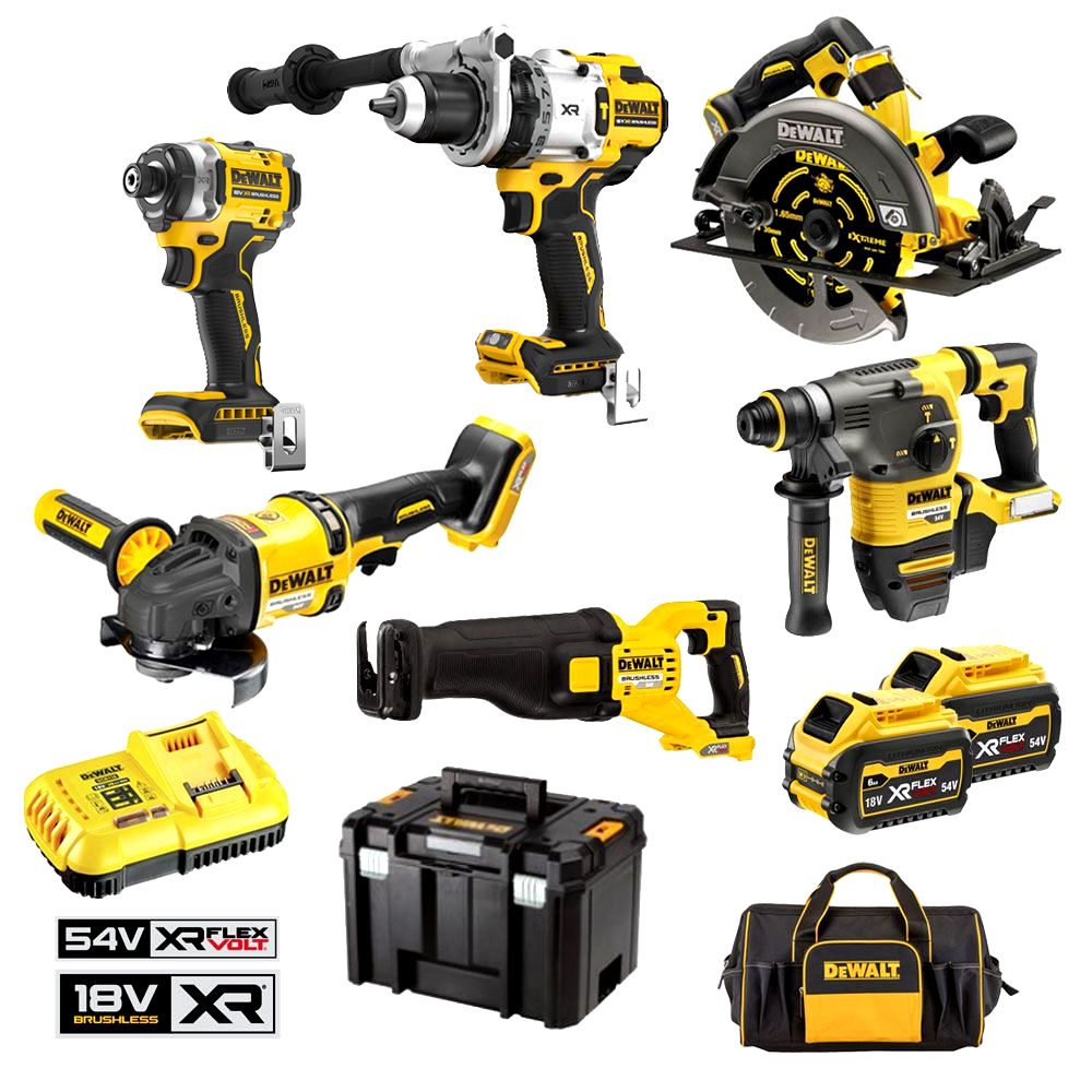 DAセット DeWalt DCZ607X2-XE 18V/54V 9.0Ah XR Brushless Cordless Mixed