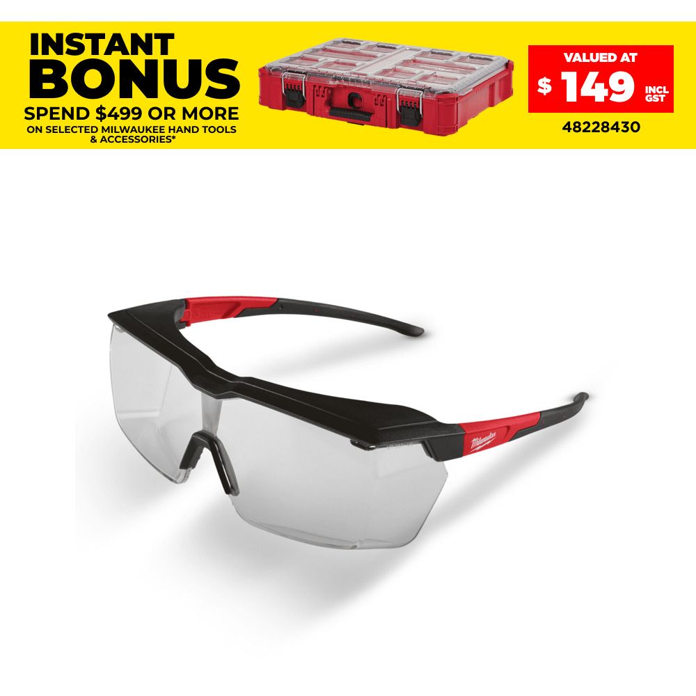 メンテナンス lunette Milwaukee 48732980 Safety Glasses Over The Glasses (Clear) Lens